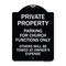 Signmission Parking for Church Functions Others Will Towed Owners Expense Alum Sign, 18" L, 24" H, BW-1824-23446 A-DES-BW-1824-23446 - alternate 1